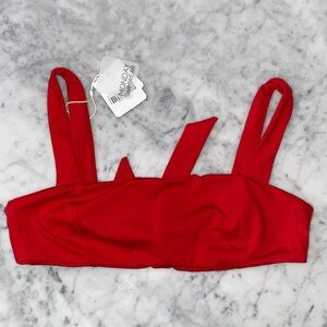 Monday Swimwear Vibrant Red Bikini Top